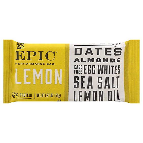 Epic Performance Bar Lemon - 1.87 Oz