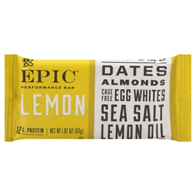 Epic Performance Bar Lemon - 1.87 Oz