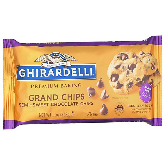 Ghirardelli Grand Semi Sweet Chocolate Premium Baking Chips - 11 Oz