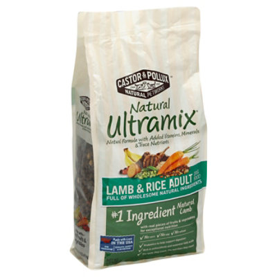 Castor Pollux Natural Ultramix Dog Food Adult Lamb Rice Bag 5.5 Lb tomthumb