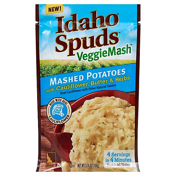 Idaho Spuds Veggiemash Cauliflower Butter And Herbs - 3.74 Oz
