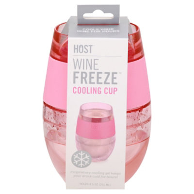 Host Wine Freeze Cooling Cup Pink - Each