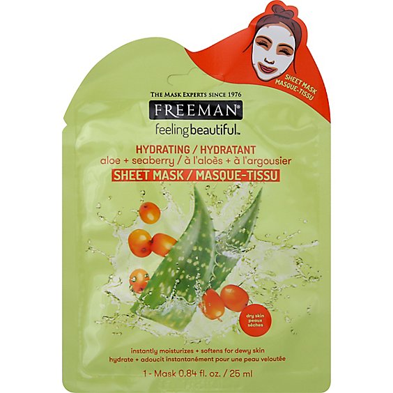 Feeling Beautiful Hydrating Aloe Seaberry Sheet Mask - .84 Fl. Oz.
