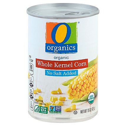 O Organics Corn Whole Kernel No Salt Added - 15.00 Oz - Image 1