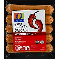 O Organics Organic Sausage Chicken Hot Italian Vacuum Packed - 12 Oz - Image 2