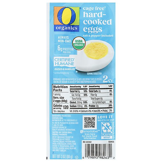 O Organics Hard Boiled Egg - 2 Count