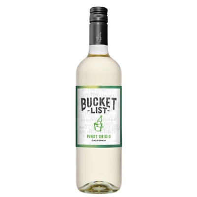 Bucket List Pinot Grigio Wine 750 Ml Safeway