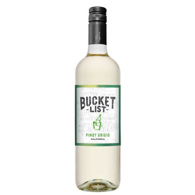 Bucket List Pinot Grigio Wine - 750 Ml