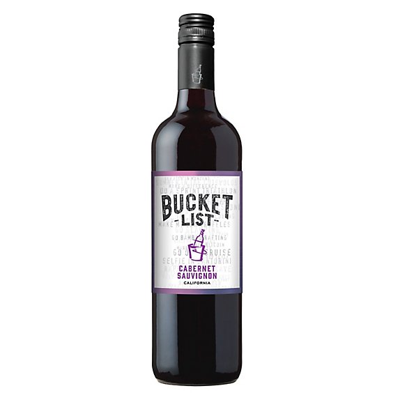 Bucket List Cabernet Sauvignon Red Wine - 750 Ml