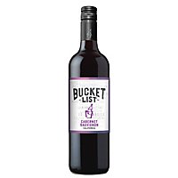 Bucket List Cabernet Sauvignon Red Wine - 750 Ml - Image 1