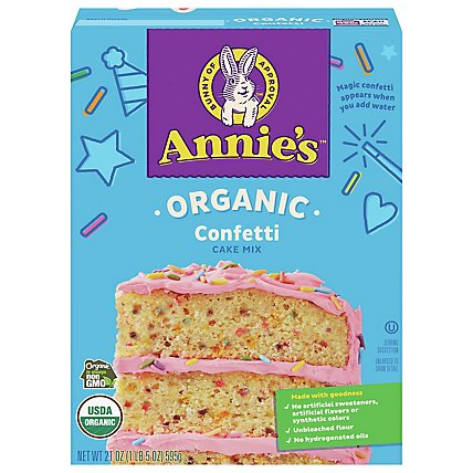 Annies Homegrown Organic Confetti Cake Mix - 21 Oz - Image 3
