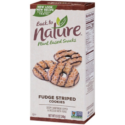 back to NATURE Cookies Fudge Striped Box - 8.5 Oz - Image 3