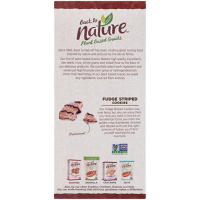 back to NATURE Cookies Fudge Striped Box - 8.5 Oz - Image 5