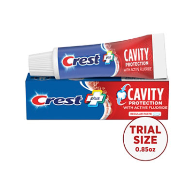 Crest Toothpaste Fluoride Anticavity Cavity Protection Regular Paste Box - 0.85 Oz - Image 1