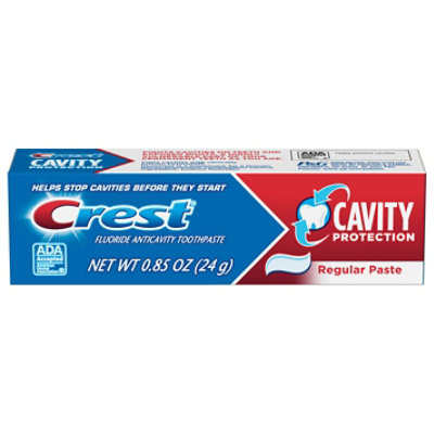 Crest Toothpaste Fluoride Anticavity Cavity Protection Regular Paste Box - 0.85 Oz