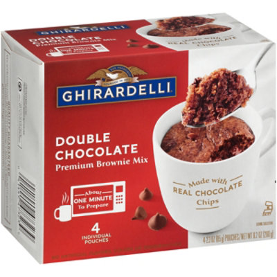 Ghirardelli Chocolate Brownie Mix Premium Double Chocolate Box - 9.2 Oz