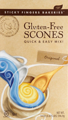 Sticky Fingers Scones Quick & Easy Mix Gluten Free Original Box - 14 Oz - Image 2