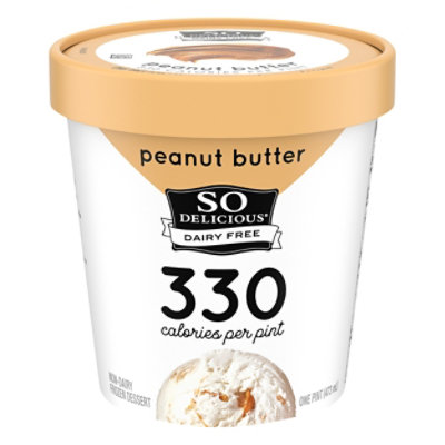 So Delicious Frozen Mousse Peanut Butter Swirl 1 Pint - 473 Ml