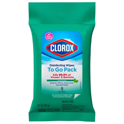 Clorox Disinfecting Wipes Fresh Scent To Go Pack Wrapper - 9 Count - Image 2