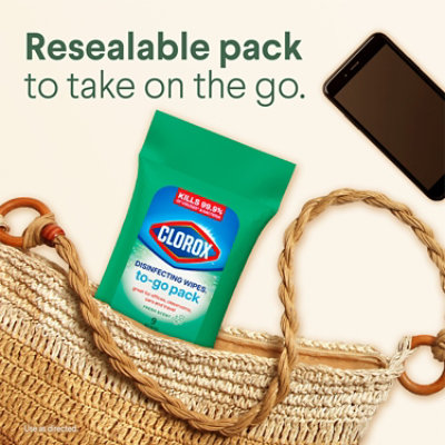 Clorox Disinfecting Wipes Fresh Scent To Go Pack Wrapper - 9 Count - Image 5
