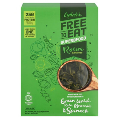 Cybeles Free to Eat Pasta Rotini Gluten Free Superfood Green Box - 8 Oz - Image 3