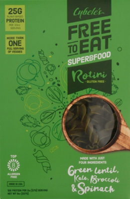 Cybeles Free to Eat Pasta Rotini Gluten Free Superfood Green Box - 8 Oz - Image 2