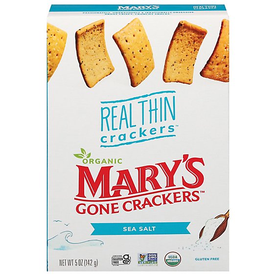 Marys Gone Crackers Crackers Th Sea Slt Gf Or - 5 Oz