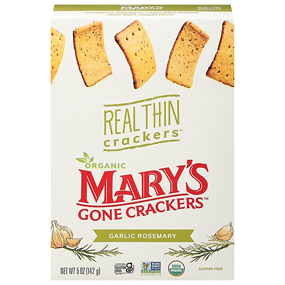 Marys Gone Crackers Cracker Th Grlc Rsemry Gf - 5 Oz