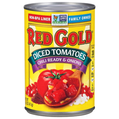 Red Gold Tomatoes Diced Chili Ready & Onions - 14.5 Oz - Image 3