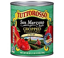 Tuttorosso Tomatoes In Puree Chopped San Marzano Style With Sea Salt - 28 Oz