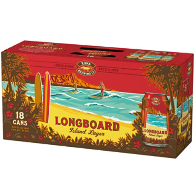 Kona Longboard Island Lager Beer Cans - 18-12 Fl. Oz. - Image 2