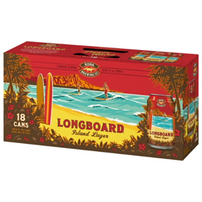 Kona Longboard Island Lager Beer Cans - 18-12 Fl. Oz. - Image 4