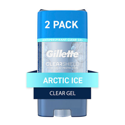 Gillette Antiperspirant Deodorant Clear Gel Arctic Ice - 2-3.8 Oz - Image 1