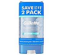 Gillette Antiperspirant Deodorant Clear Gel Arctic Ice - 2-3.8 Oz