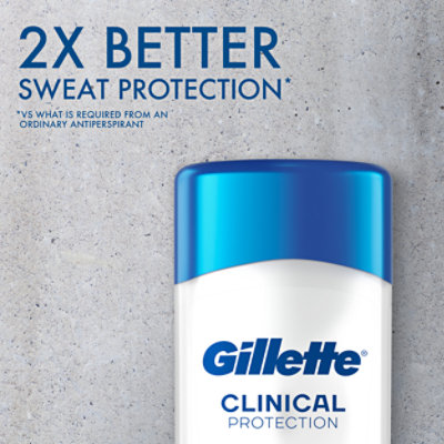 Gillette Clinical Protection Antiperspirant Deodorant for Men Clear Gel Cool Wave - 2.6 Oz - Image 5