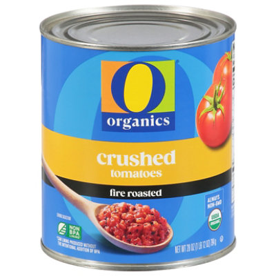 O Organics Tomatoes Crushed Fire Roasted In Tomato Puree - 28 Oz
