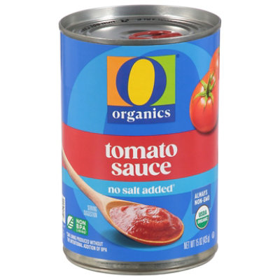 O Organics Tomato Sauce No Salt Added Can - 15 Oz