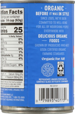 O Organics Tomato Sauce No Salt Added Can - 15 Oz - Image 5