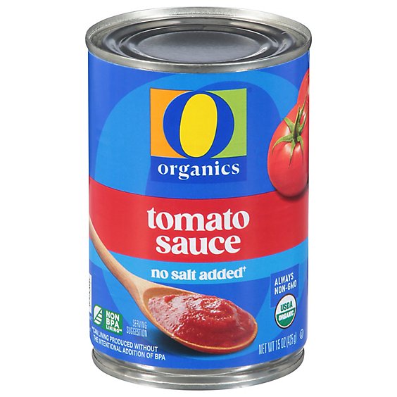 O Organics Organic Tomato Sauce No Salt Added Can - 15 Oz