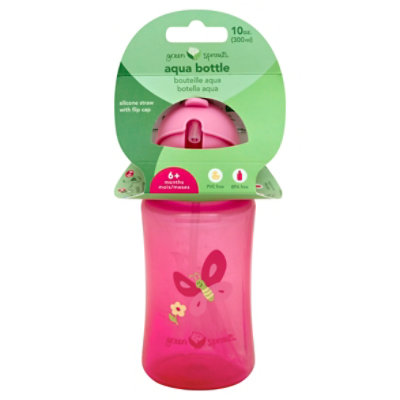 green sprouts Aqua Bottle 6+ Months 10 Oz - Each