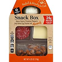 Signature Cafe Snack Box Salame Cheese Egg Almonds - 4.25 Oz - Image 2