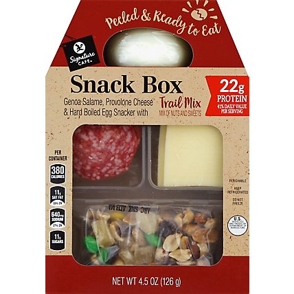 Signature Cafe Snack Box Salame Cheese Egg Trail Mix - 4.5 Oz - Image 2