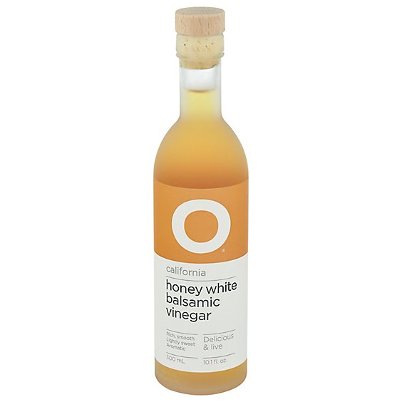 O Olive Oil & Vinegar Vinegar Balsamic Honey White Bottle - 10.1 Fl. Oz.
