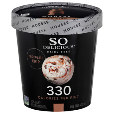 So Delicious Frozen Mousse Ice Cream Chocolate Chip Swirl 1 Pint