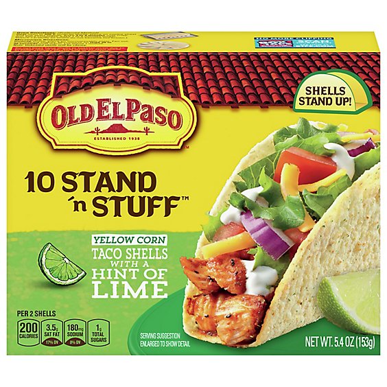 Old El Paso Stand N Stuff Taco Shells Crunchy White Corn Old El Paso Stand N Stuff Taco Shells Crunchy White Corn