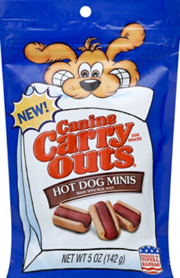 Canine Carry Outs Dog Snacks Hotdog Minis Pouch - 5 Oz - Image 2