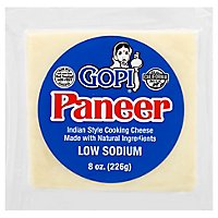 Gopi Cheese Paneer Low Sodium Vacuum Packed - 8 Oz - Image 1