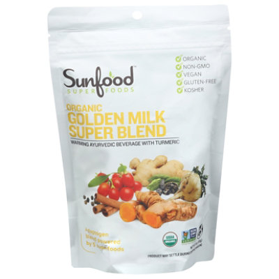 Sunfood Organic Golden Milk Super Blend - 6 Oz - Image 1