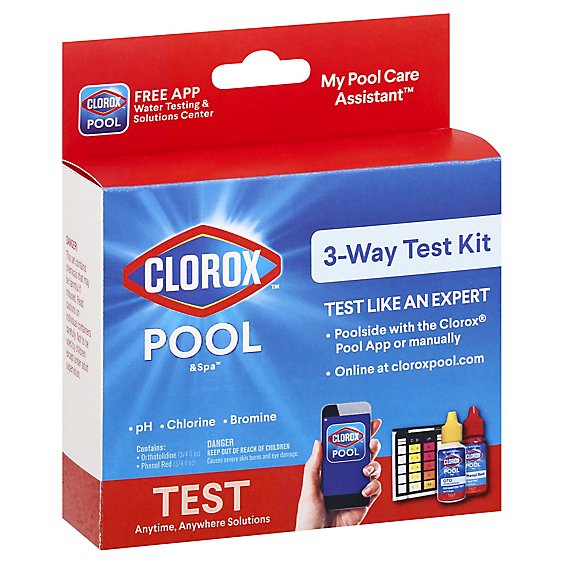 Clorox Pool & Spa Test Kit 3 Way Box - Each