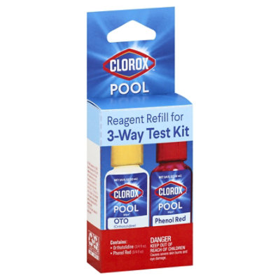 Clorox Pool & Spa Reagent Refill For 3 Way Test Kit Box Each Tom Thumb